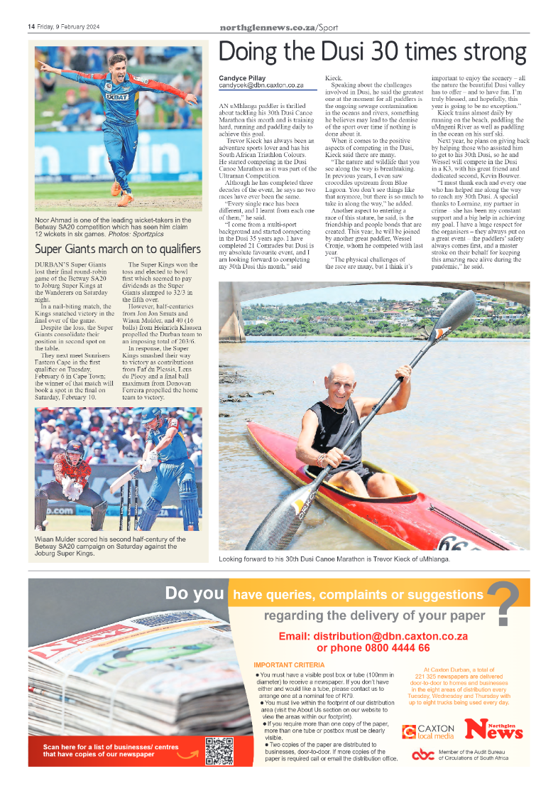 Northglen News 9 February 2024 page 14