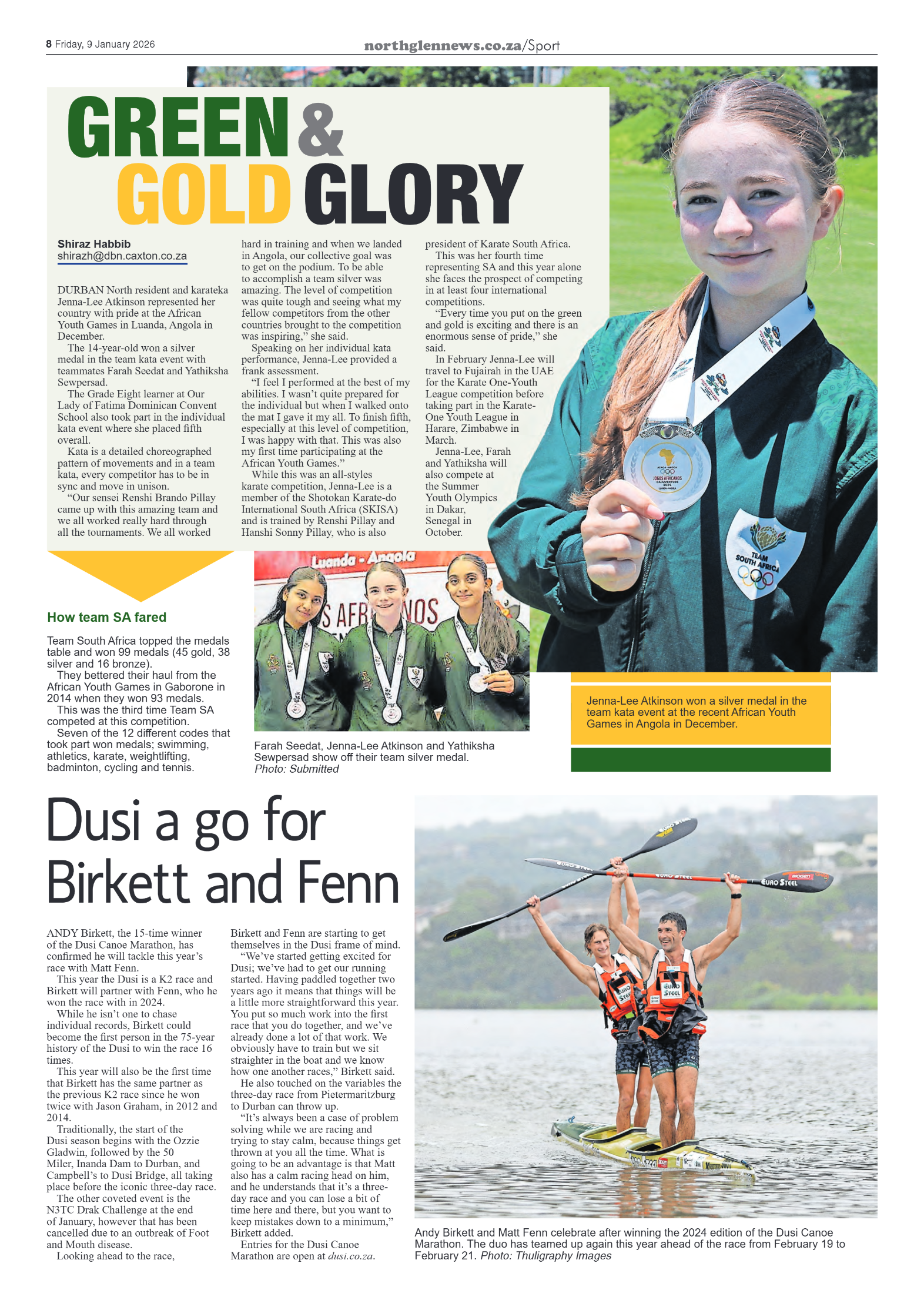 Northglen News 9 January 2026 page 8