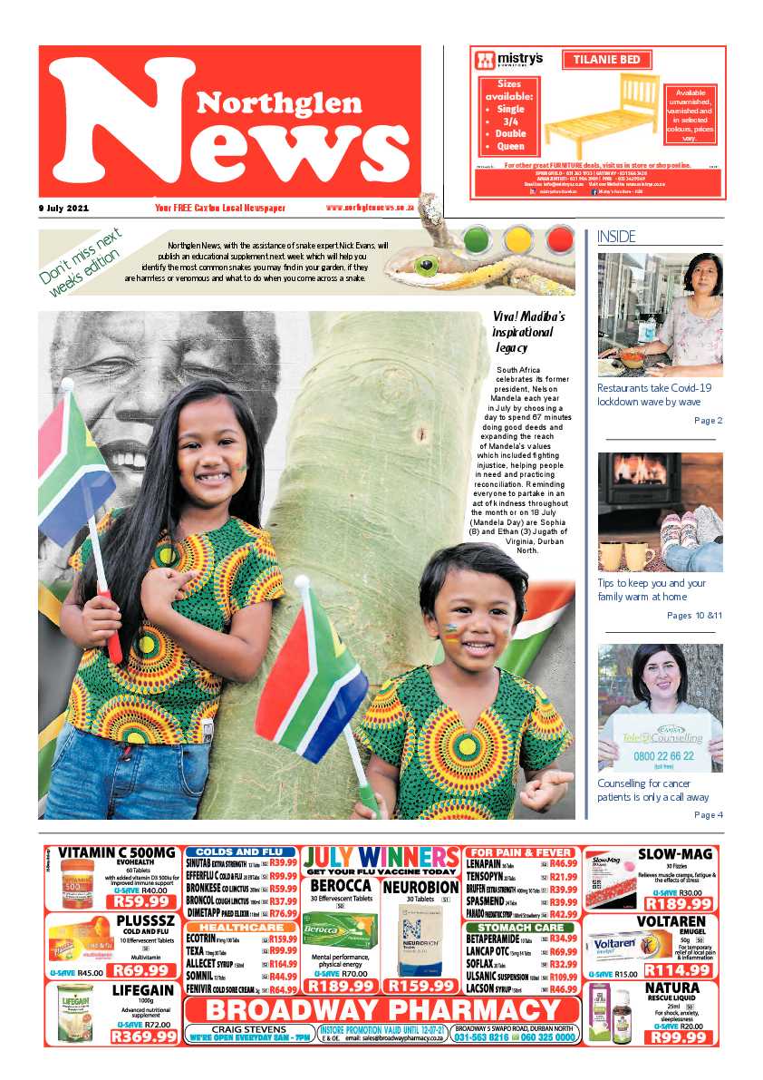 Northglen News 9 July 2021 page 1
