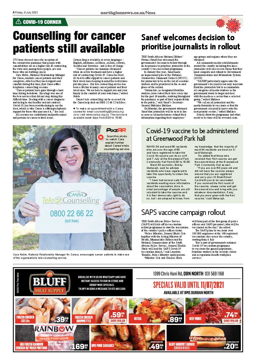 Northglen News 9 July 2021 page 4