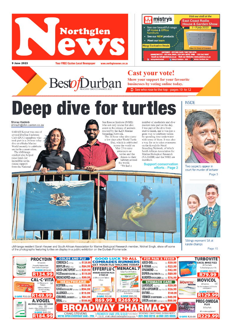 Northglen News 9 June 2023 page 1
