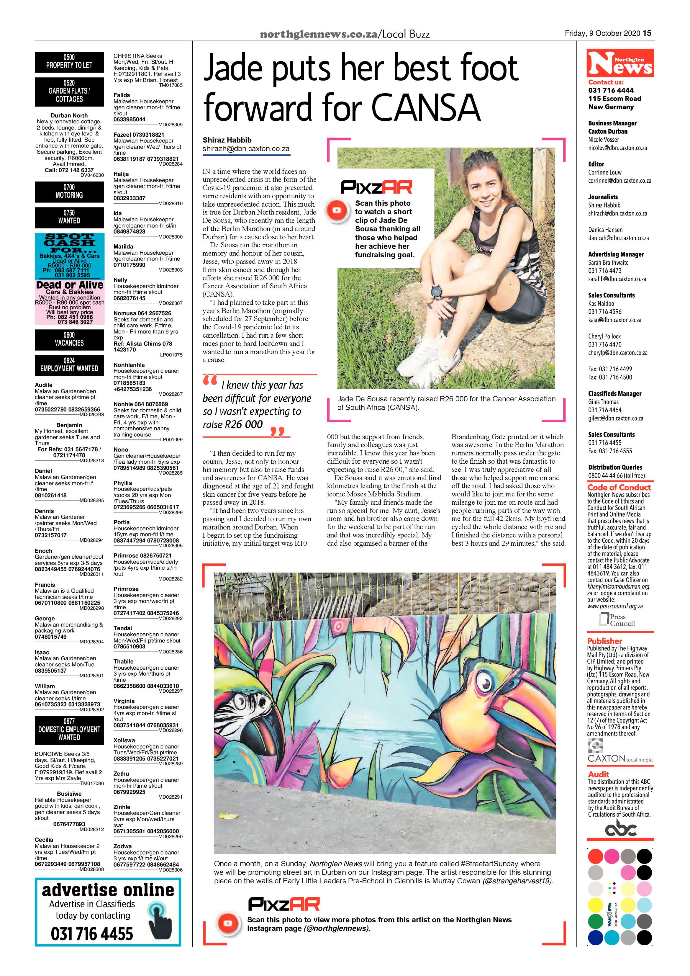 Northglen News 9 October 2020 page 15