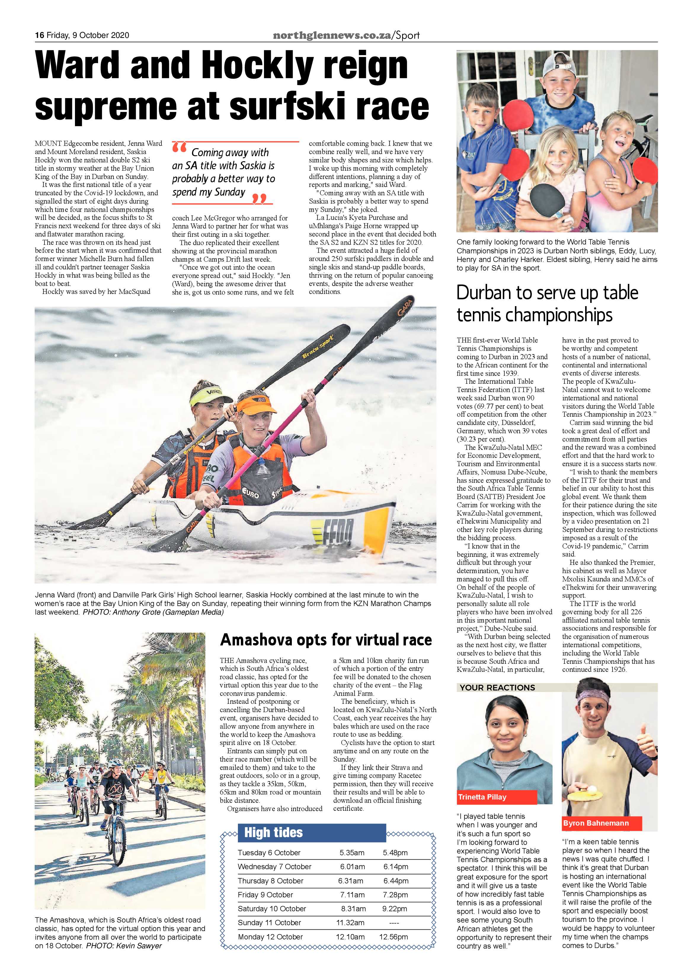 Northglen News 9 October 2020 page 16