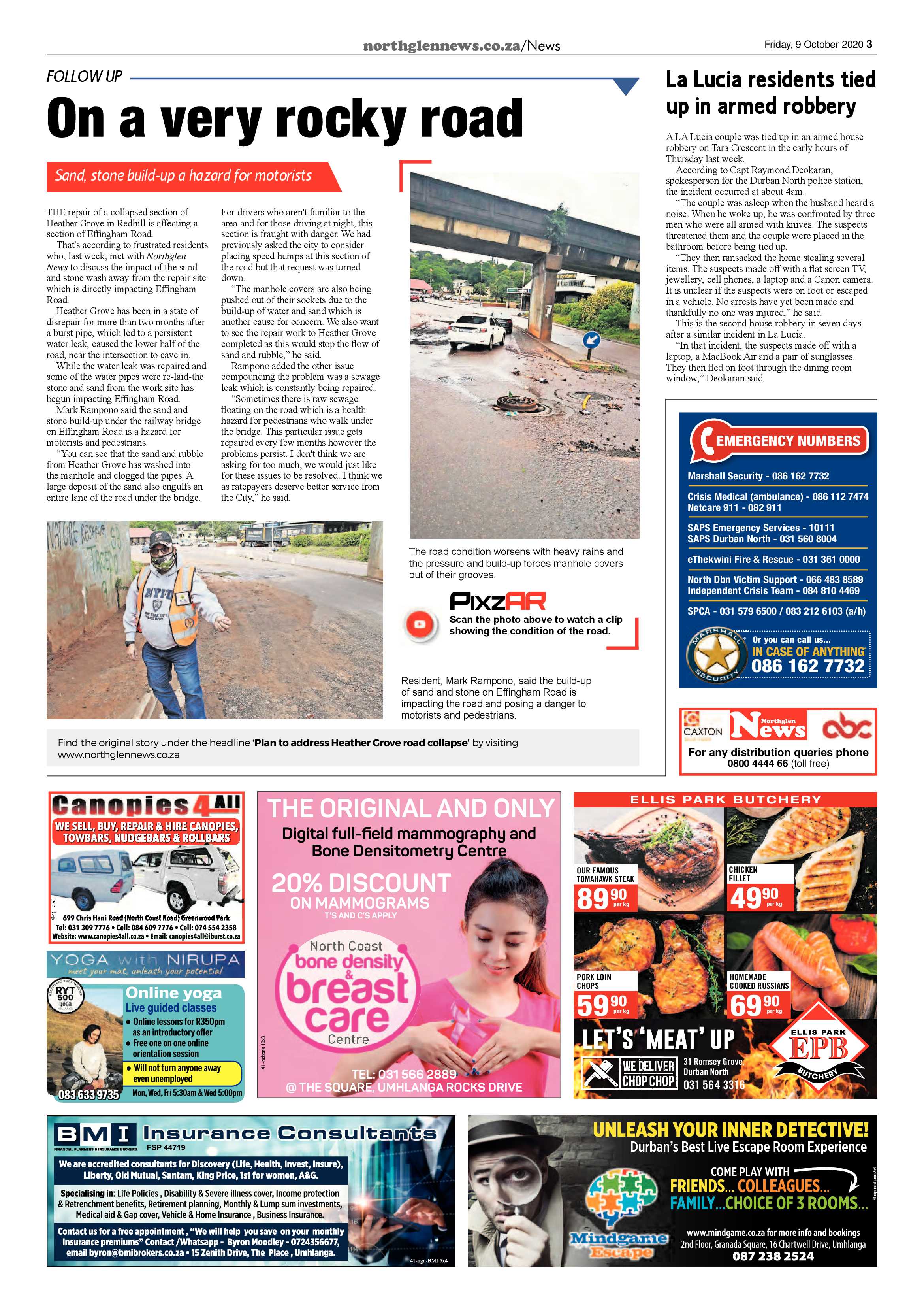 Northglen News 9 October 2020 page 3