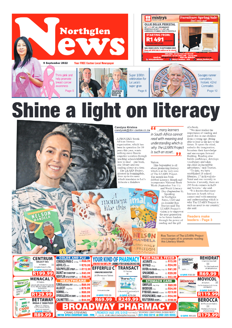 Northglen News 9 September 2022 page 1