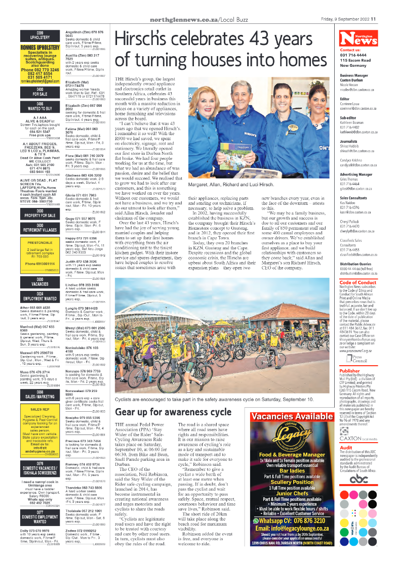 Northglen News 9 September 2022 page 11