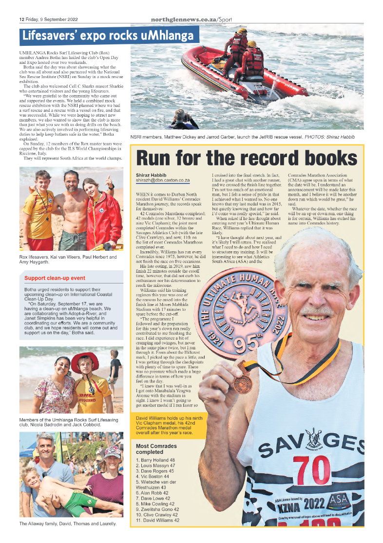 Northglen News 9 September 2022 page 12