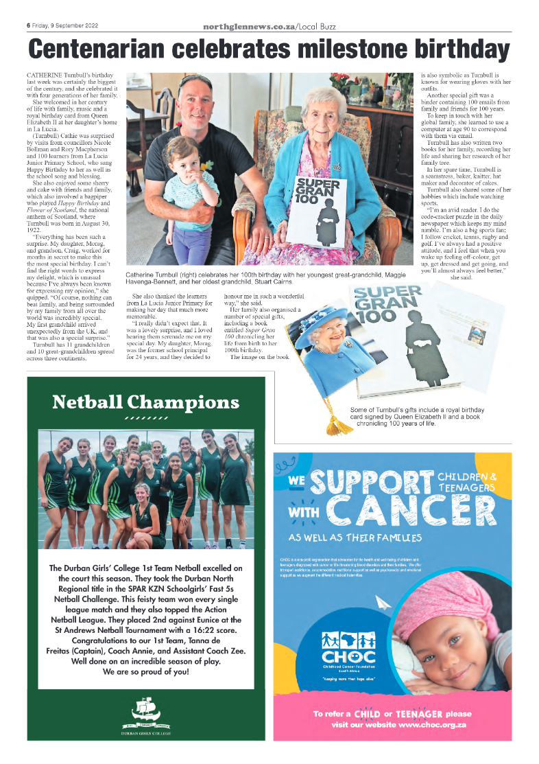 Northglen News 9 September 2022 page 6
