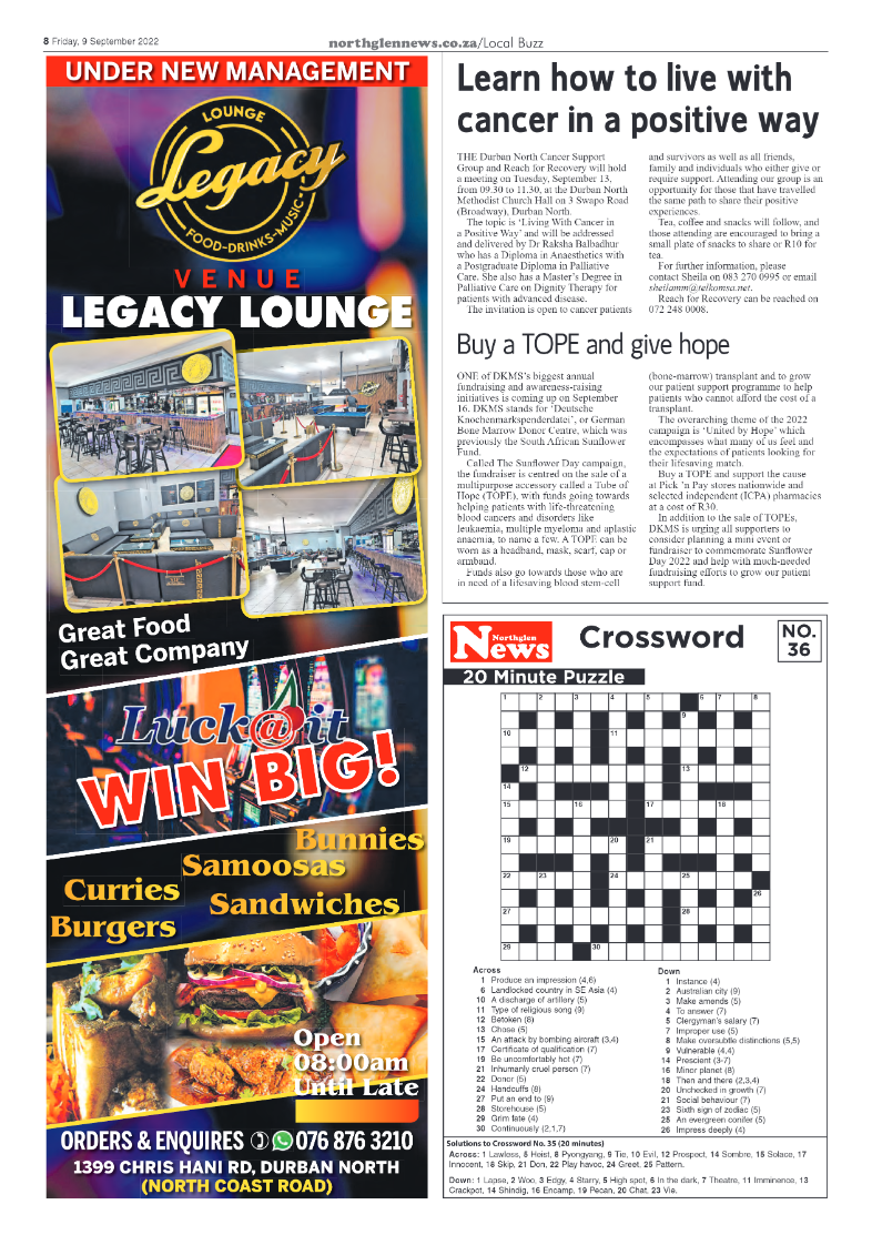 Northglen News 9 September 2022 page 8