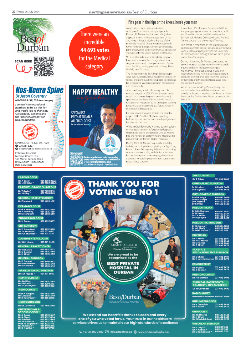 Northglen News Best of Durban 2024 page 10