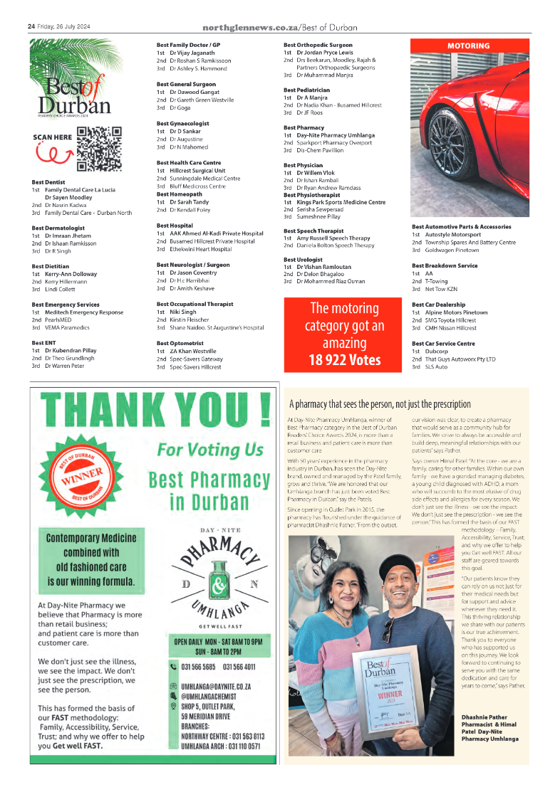 Northglen News Best of Durban 2024 page 12
