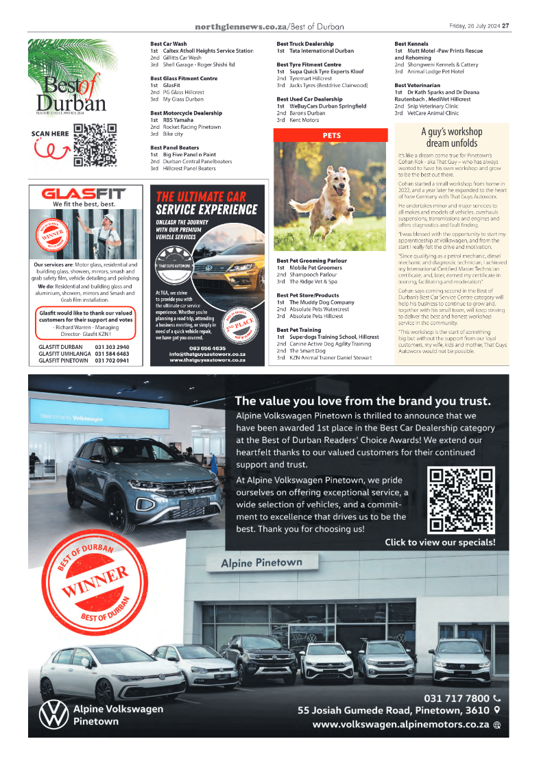 Northglen News Best of Durban 2024 page 15