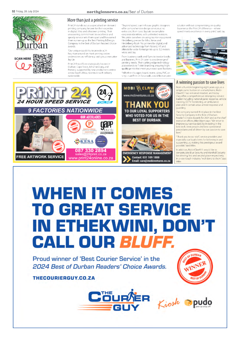 Northglen News Best of Durban 2024 page 20