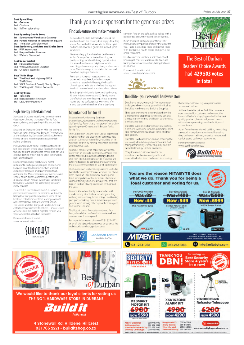 Northglen News Best of Durban 2024 page 25