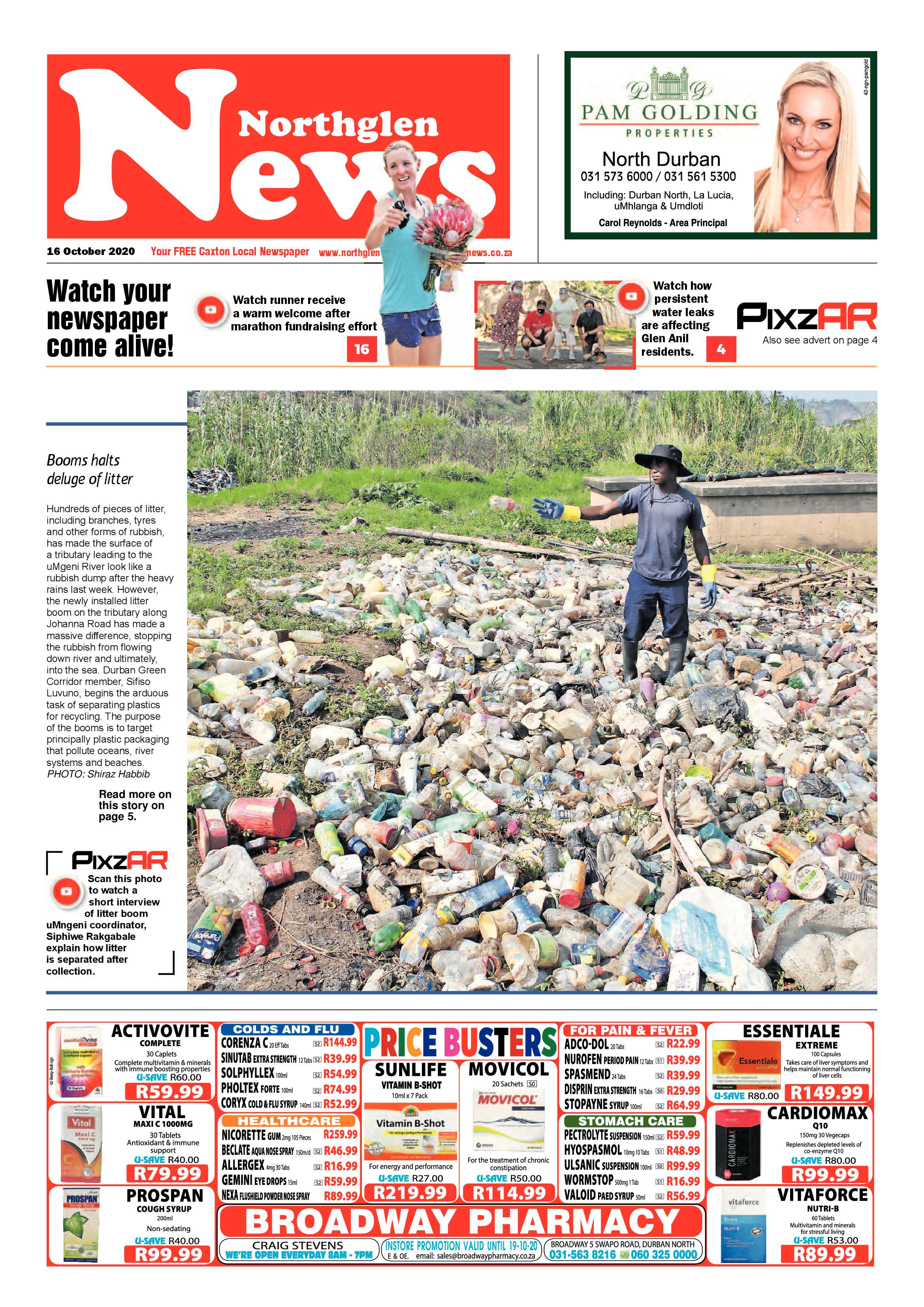 Northglen News 16 October 2020 page 1