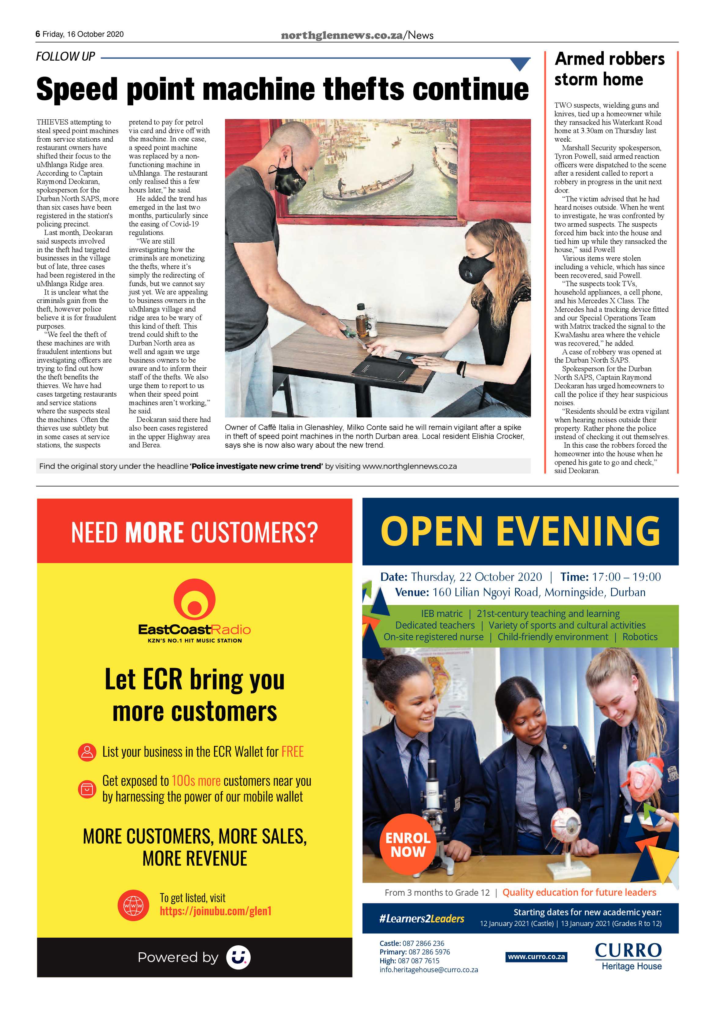 Northglen News 16 October 2020 page 6