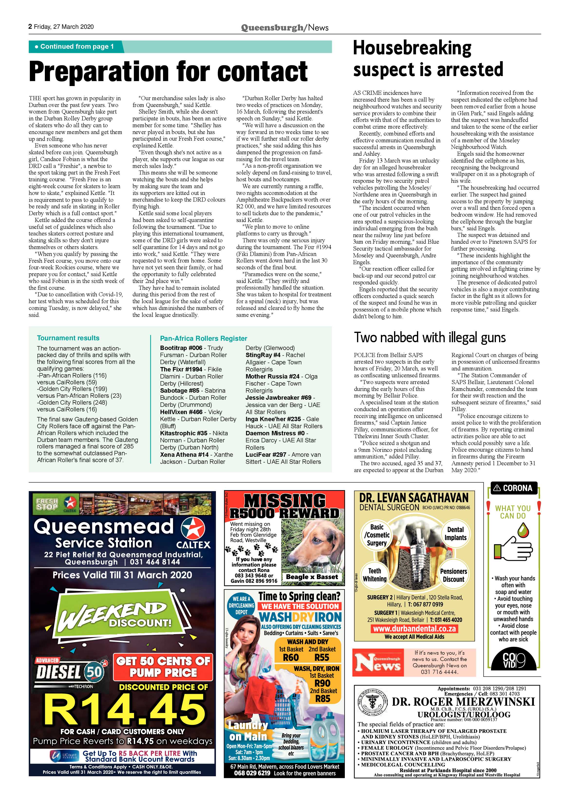 Queenburgh News 27 March 2020 page 2