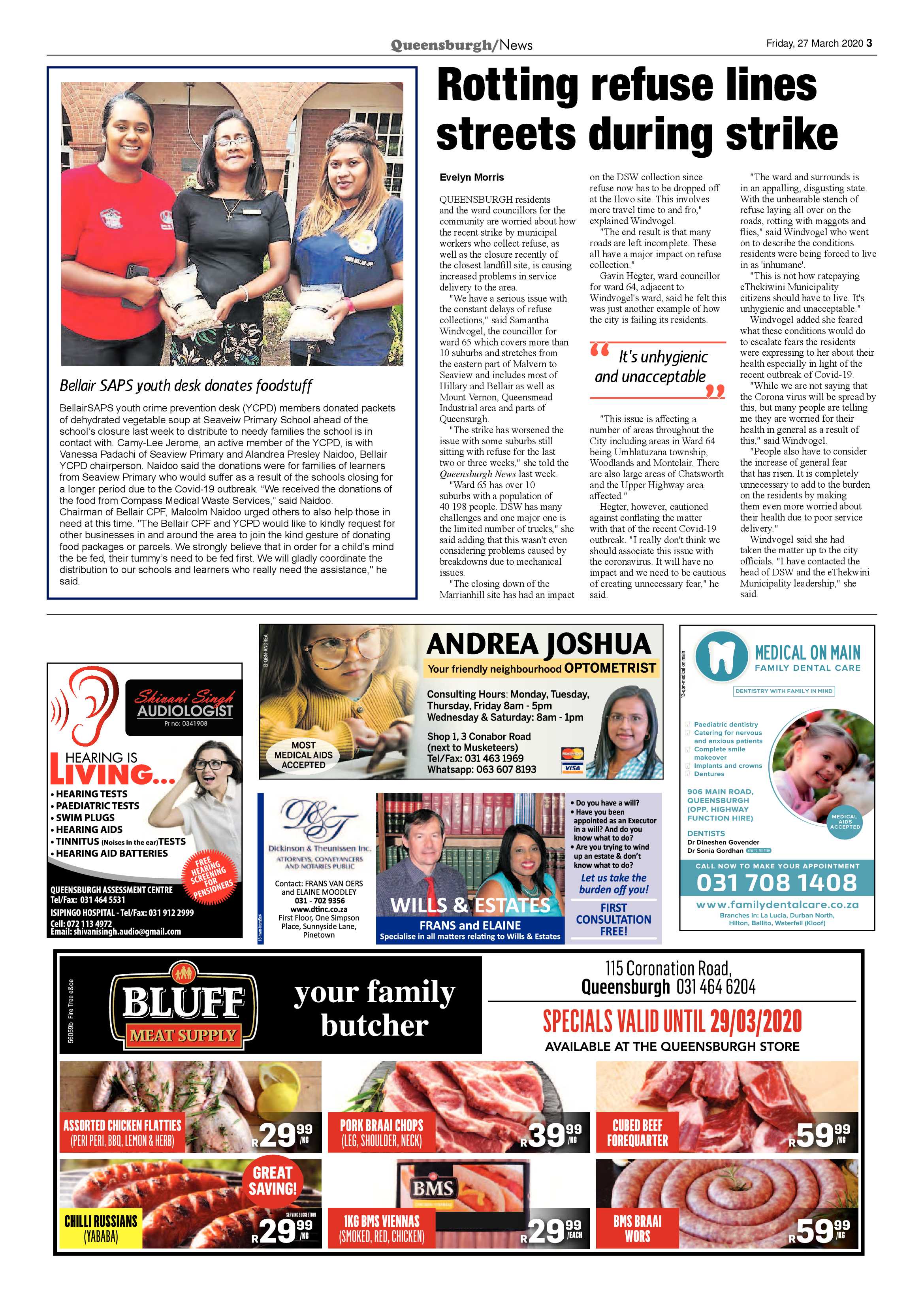 Queenburgh News 27 March 2020 page 3