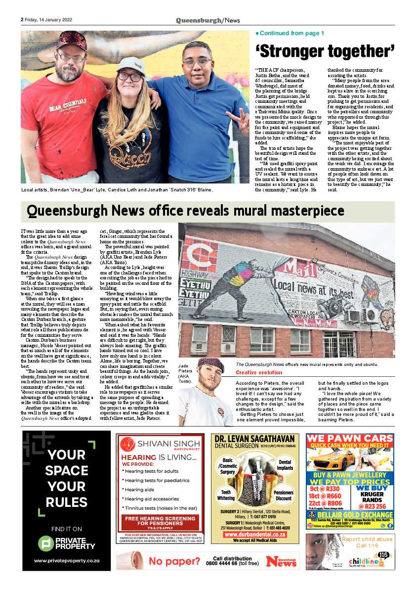 Queensburgh 14 January 2022 page 2