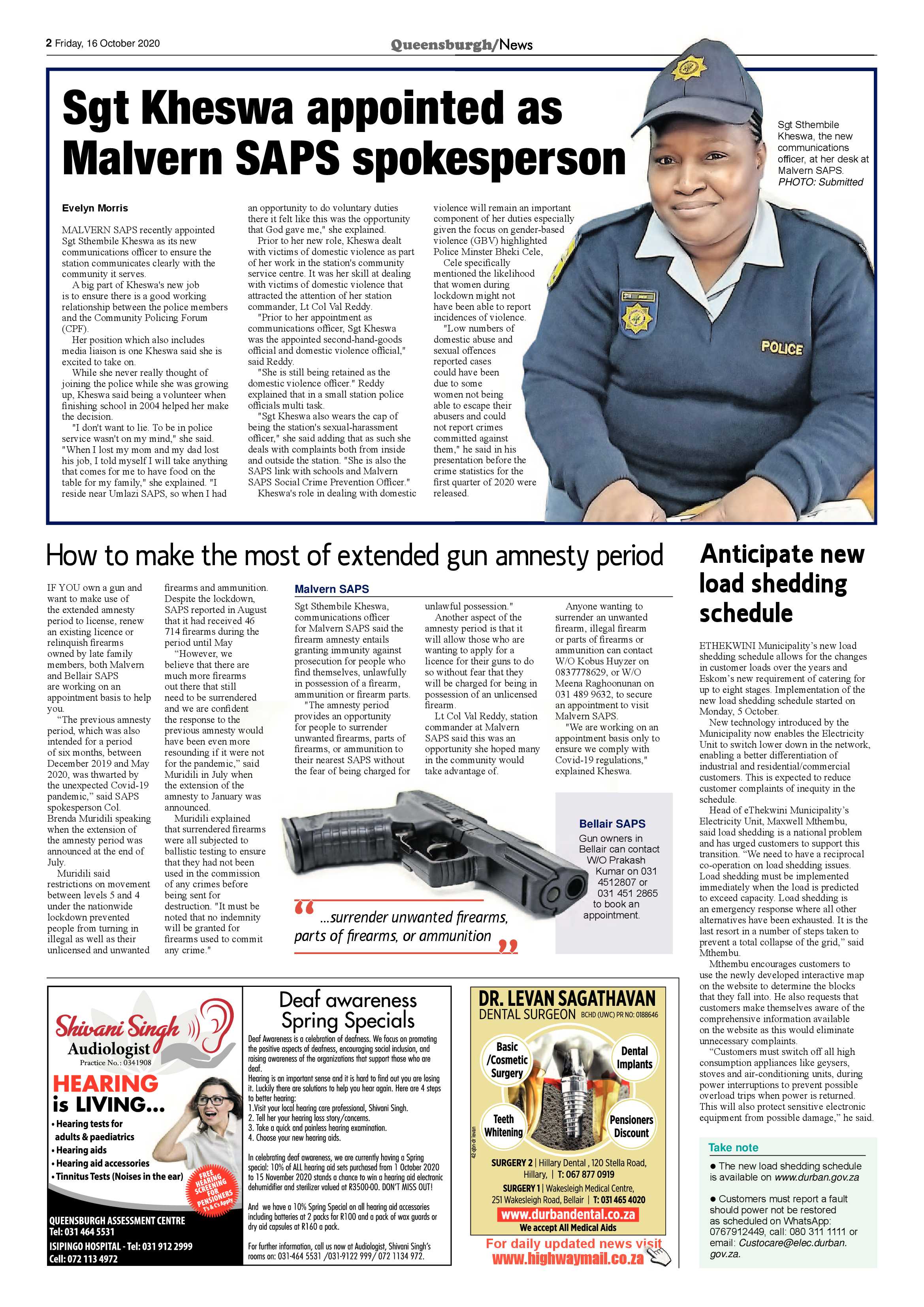 Queensburgh 16 october 2020 page 2