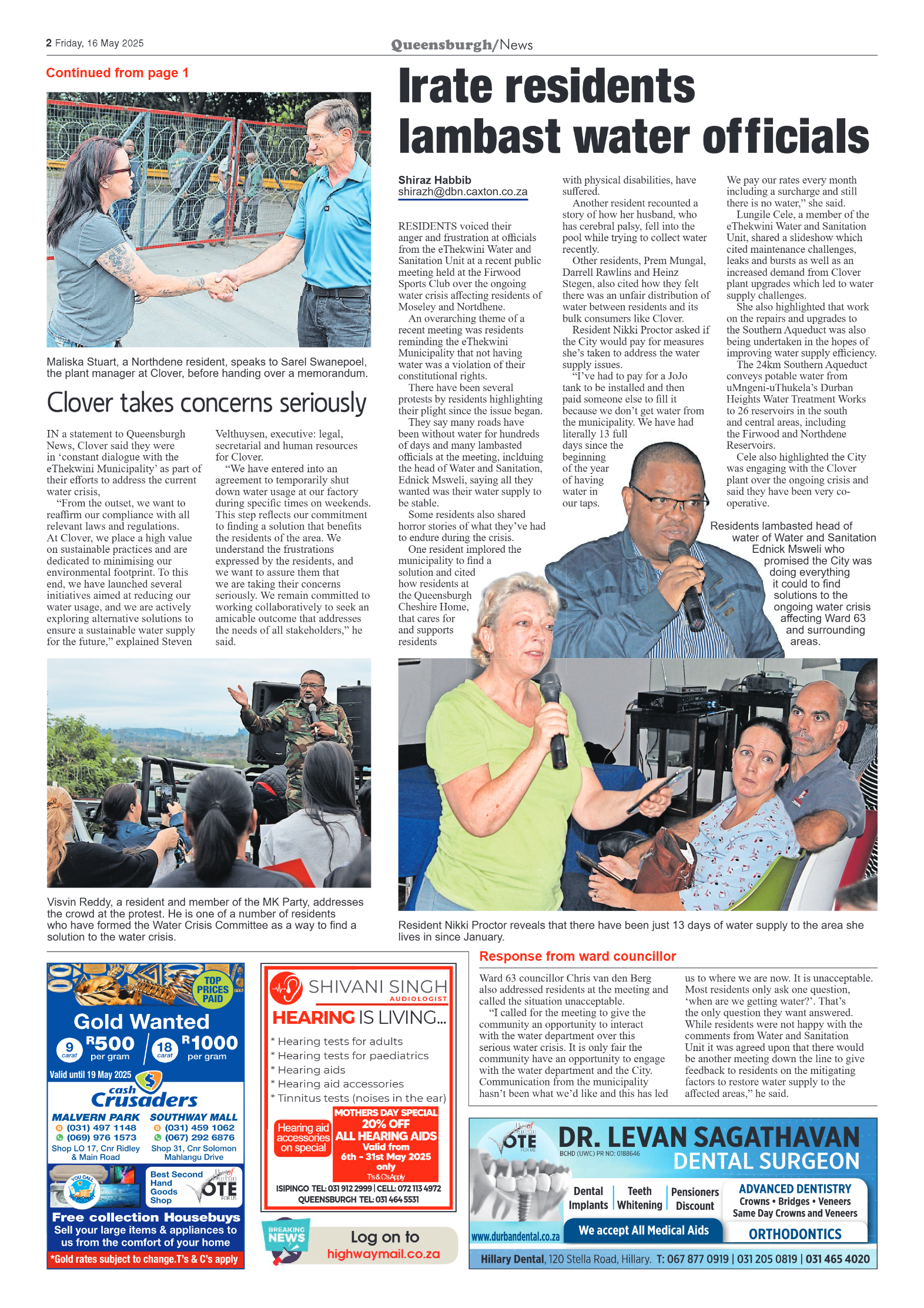 Queensburgh News 16 May 2025 page 2