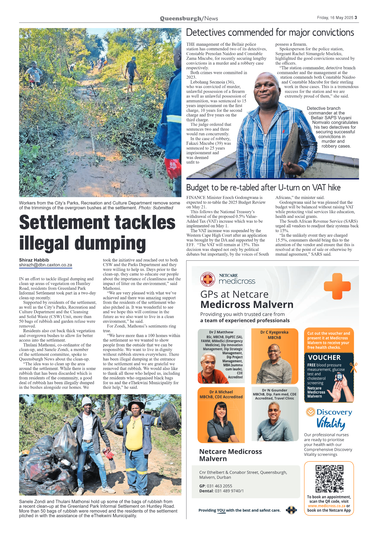 Queensburgh News 16 May 2025 page 3