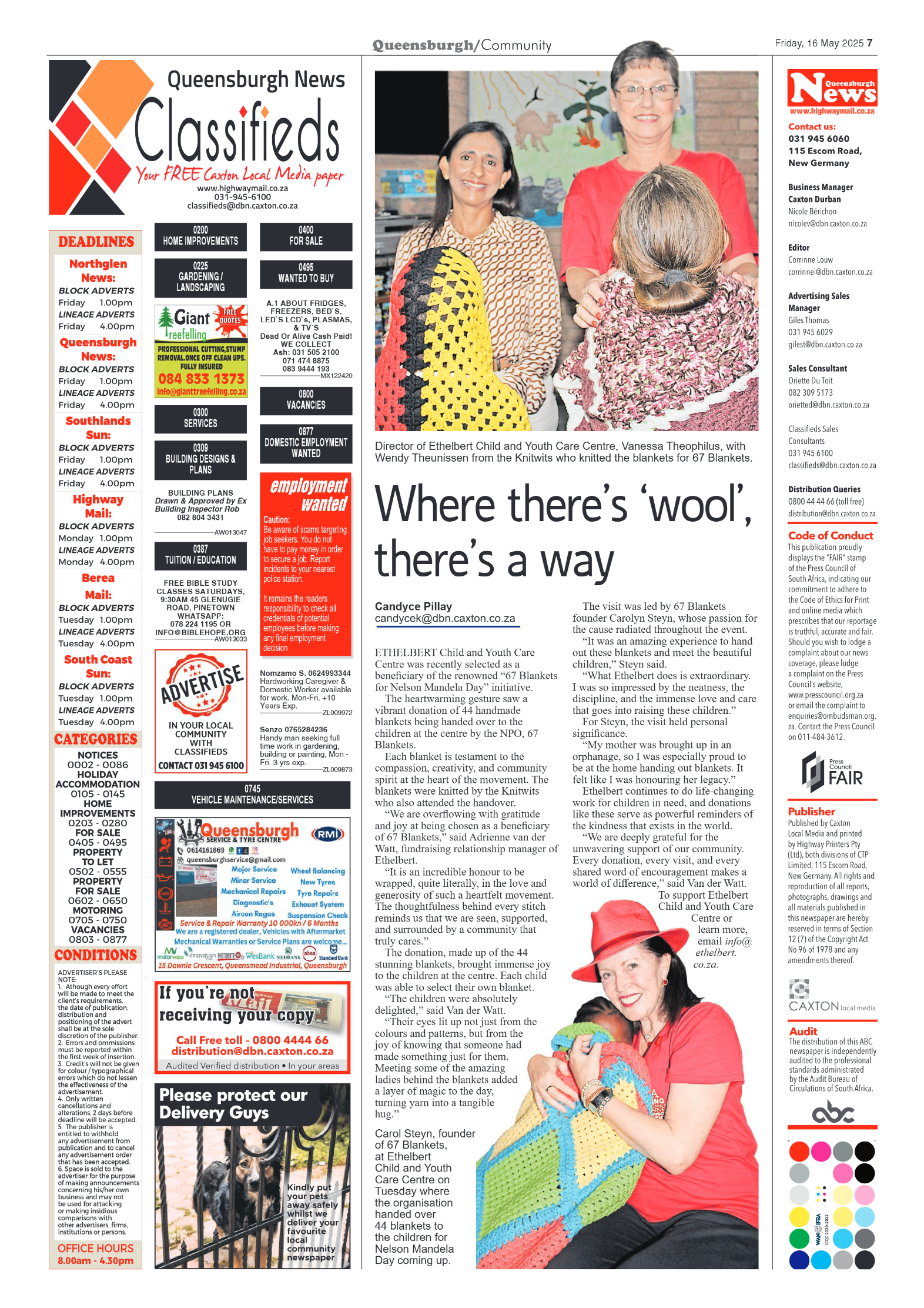 Queensburgh News 16 May 2025 page 7