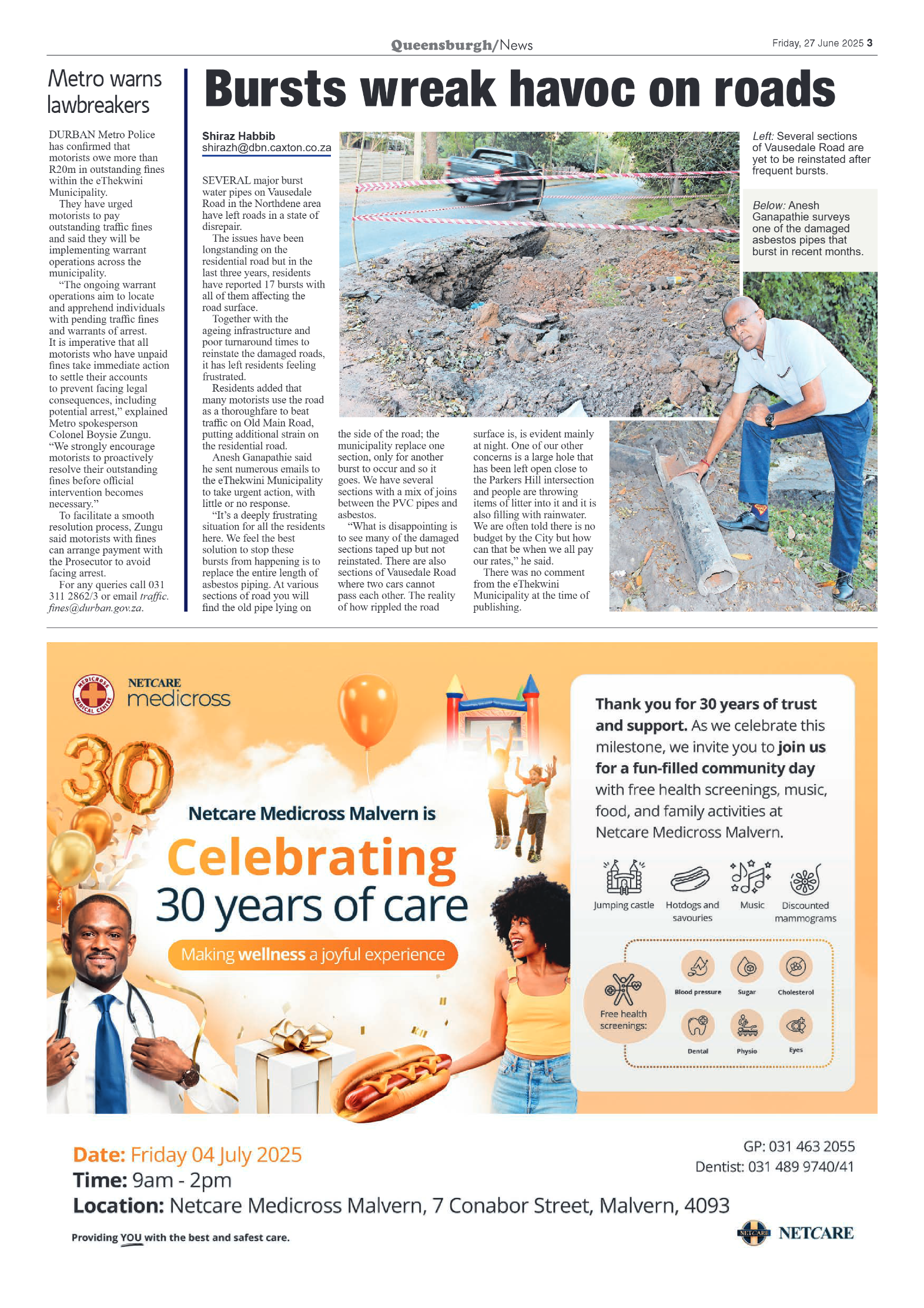 Queensburgh News 27 June 2025 page 3