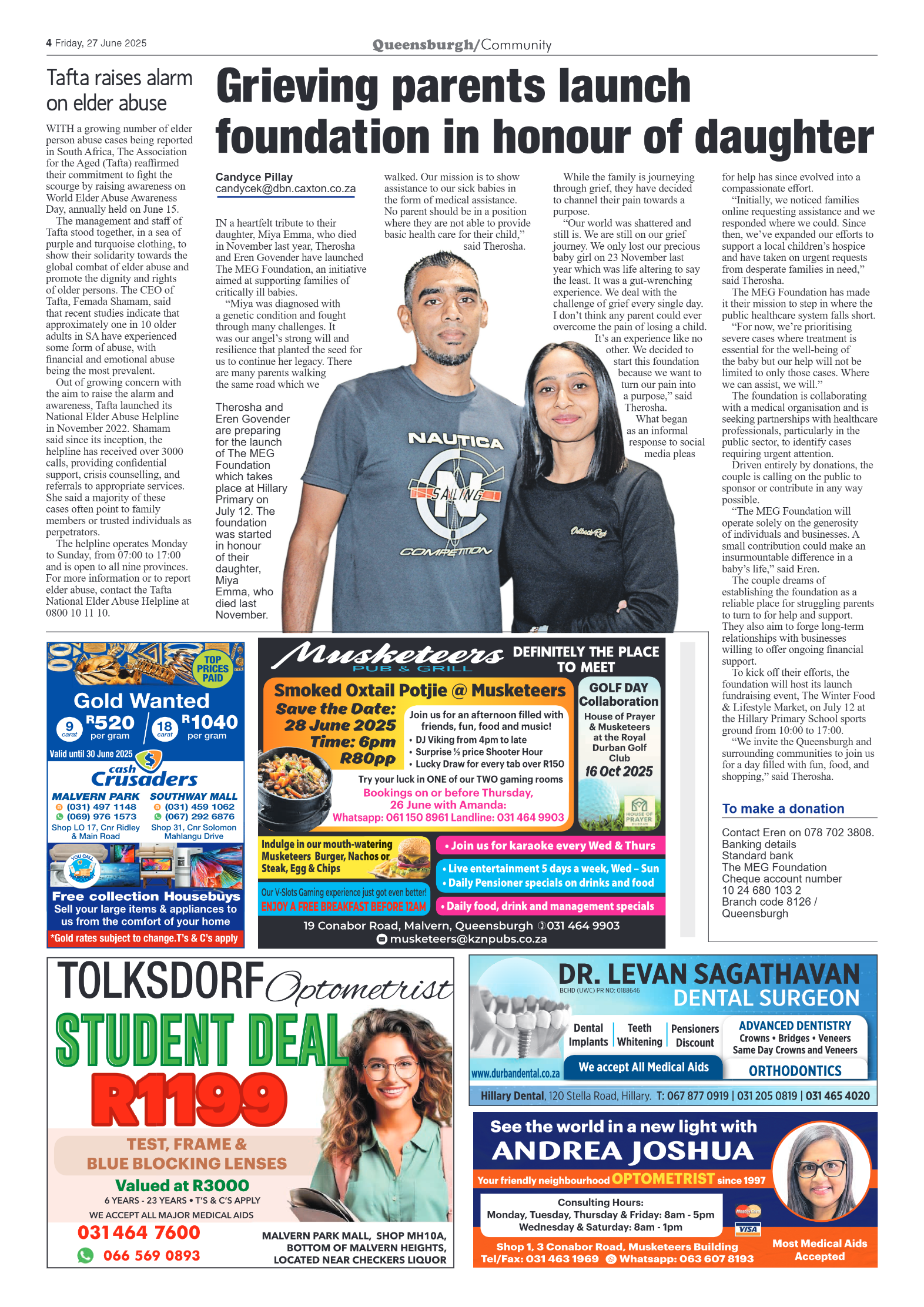 Queensburgh News 27 June 2025 page 4