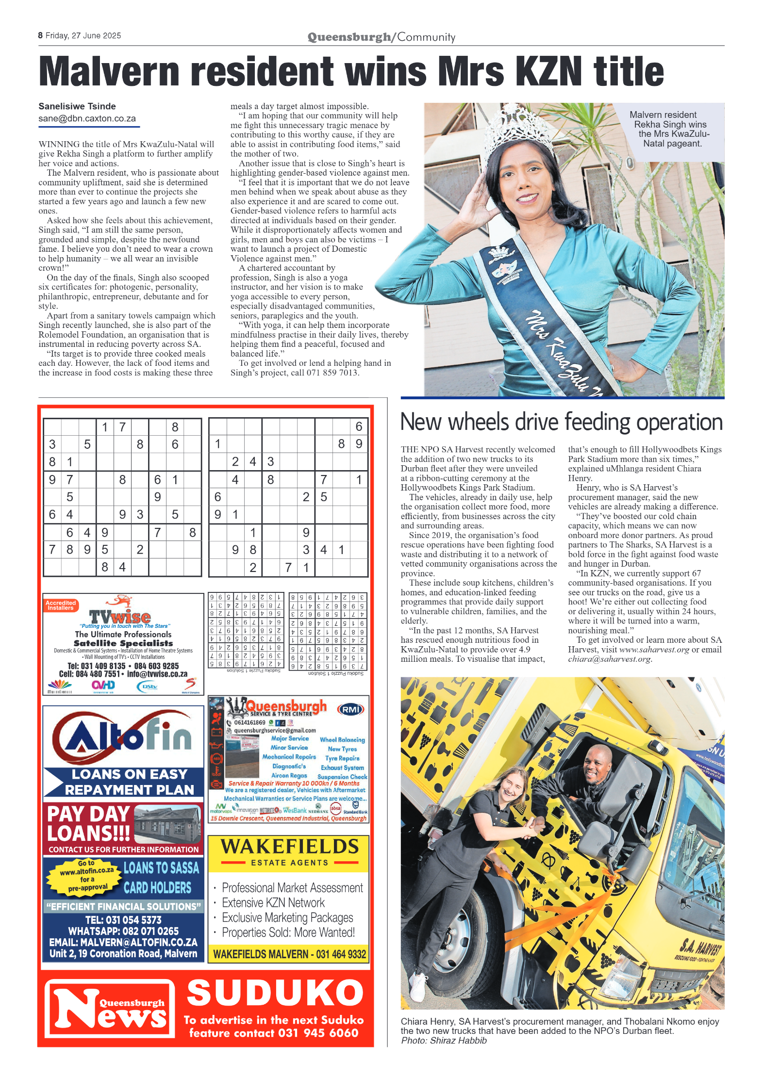 Queensburgh News 27 June 2025 page 8