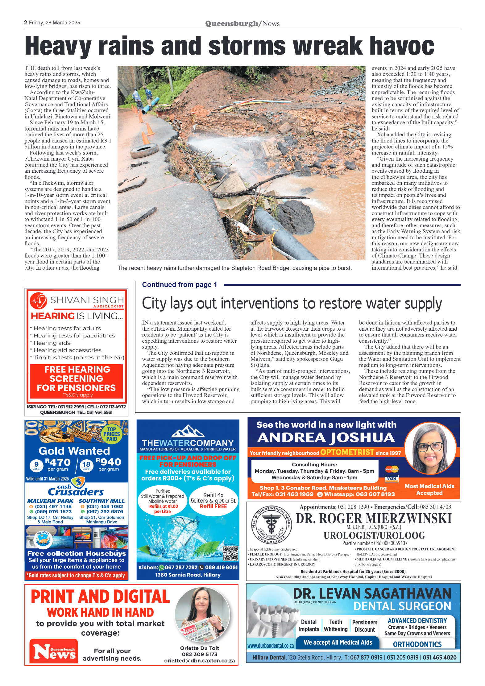 Queensburgh News 28 March 2025 page 2