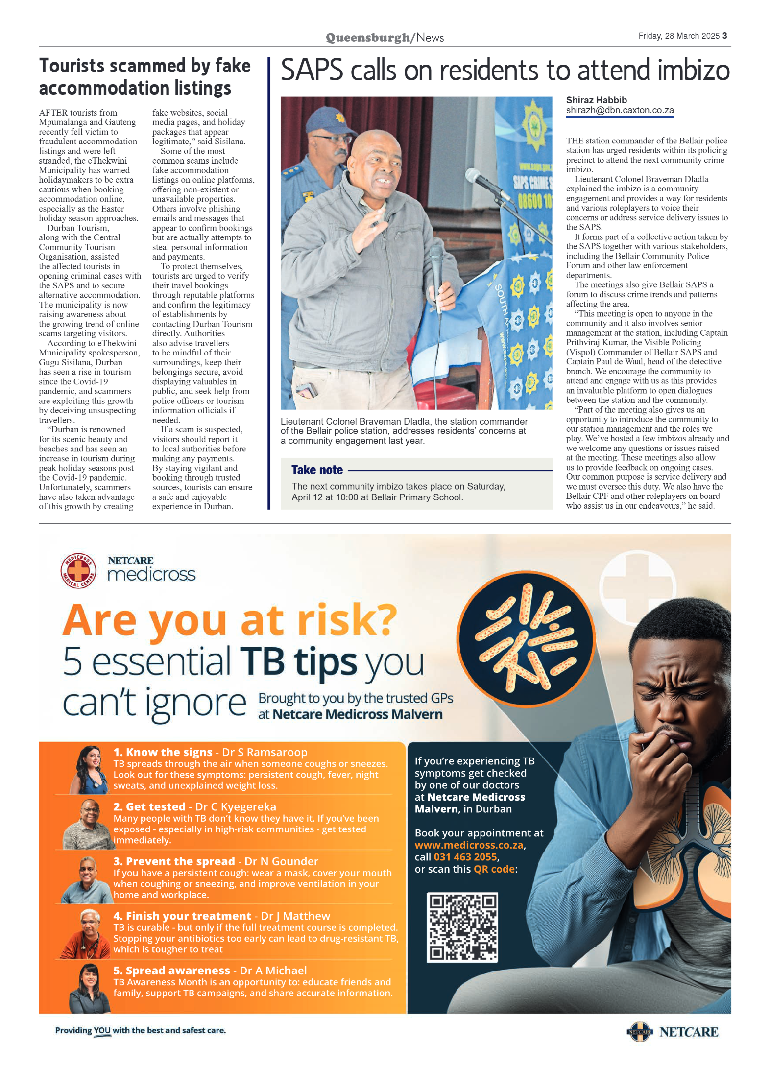 Queensburgh News 28 March 2025 page 3