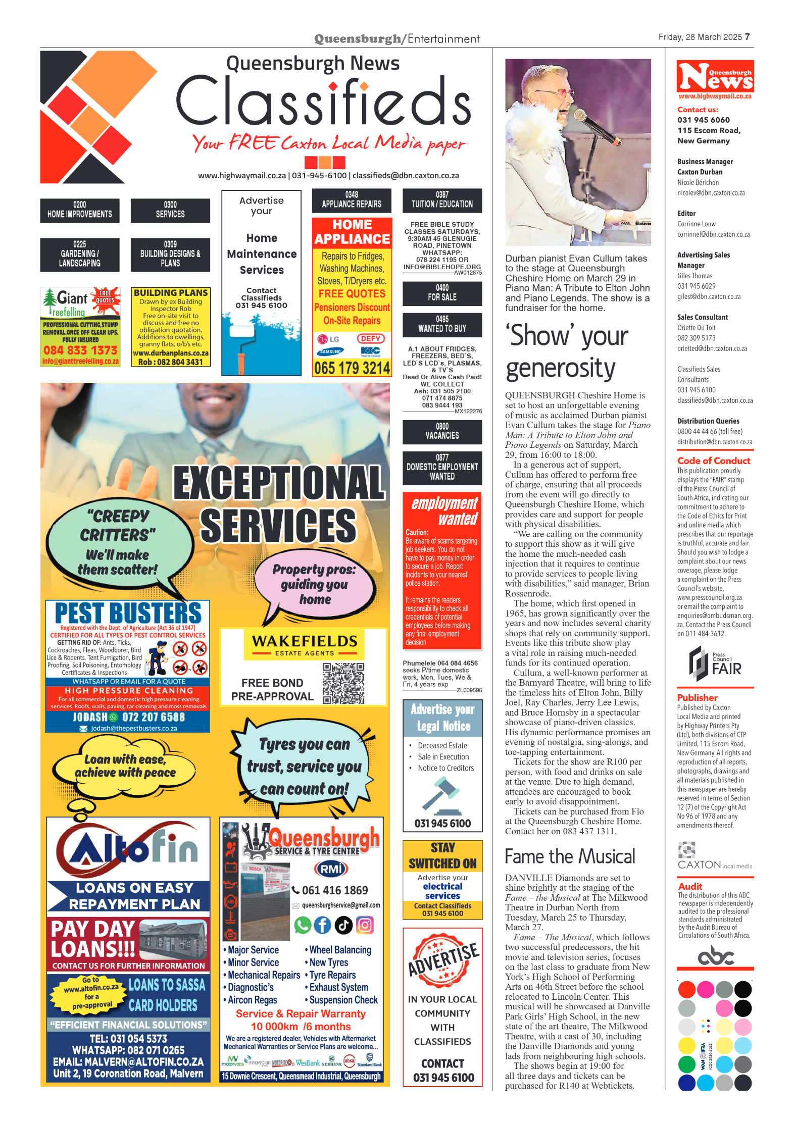 Queensburgh News 28 March 2025 page 7