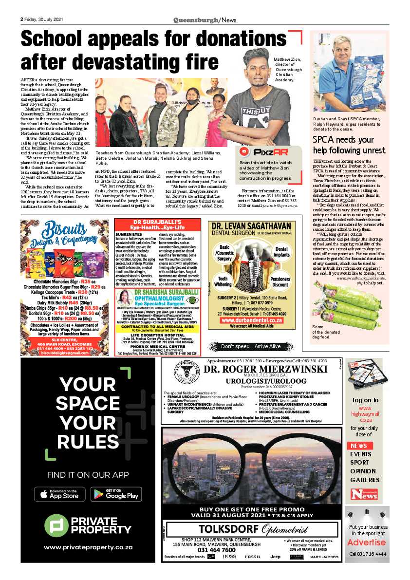 Queensburgh News 30 July 2021 page 2