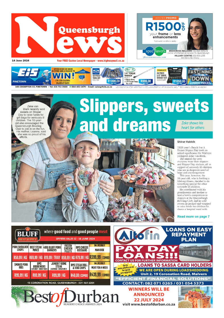 Queensburgh News page 1
