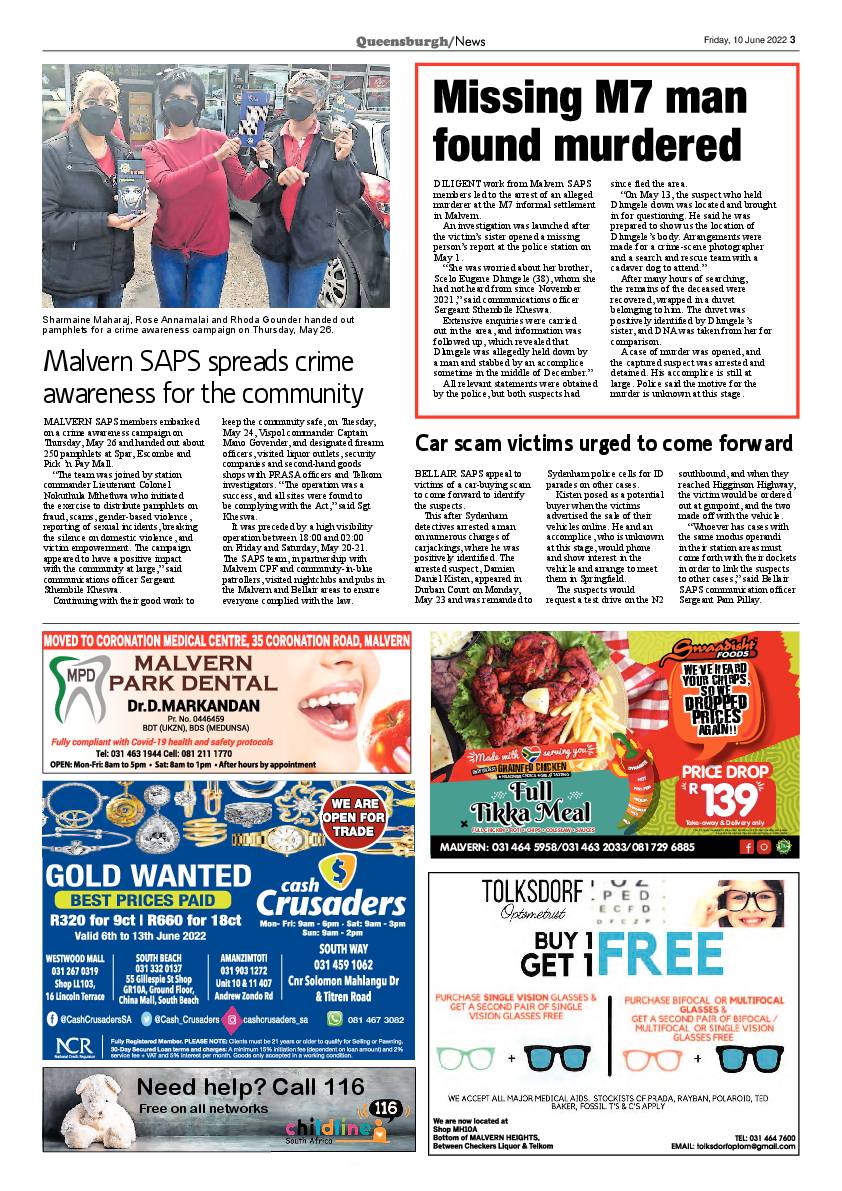 Queensburgh News 10 June 2022 page 3