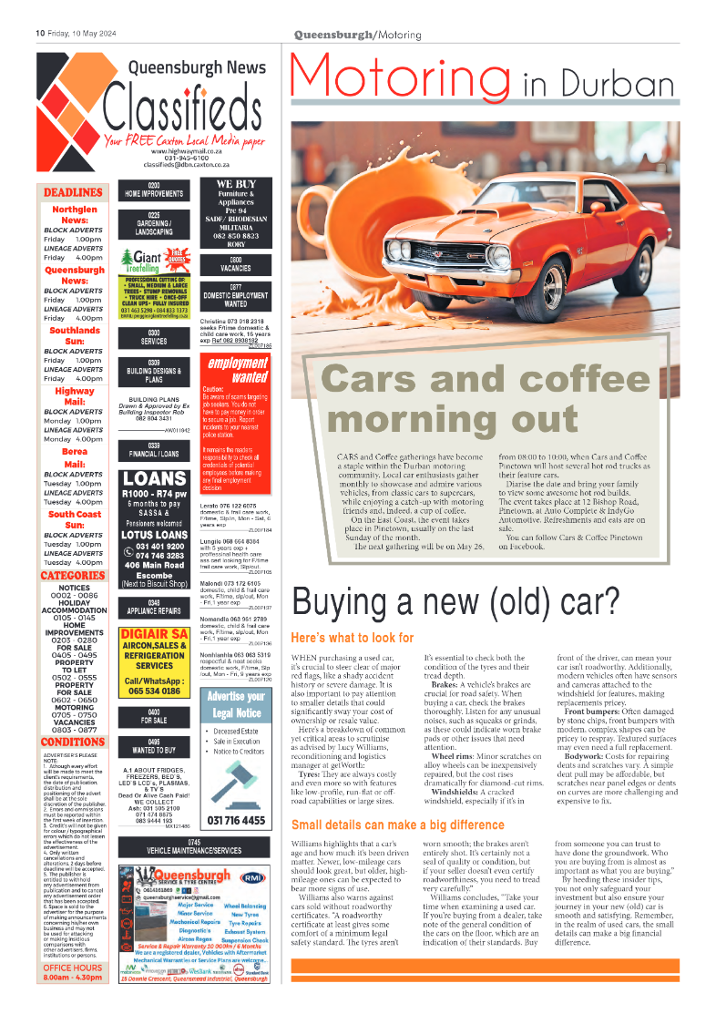 Queensburgh News 10 May 2024 page 10