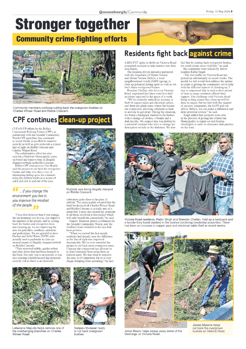 Queensburgh News 10 May 2024 page 9