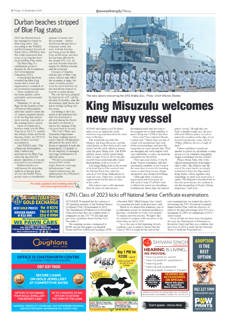 Queensburgh News 10 November 2023 page 2