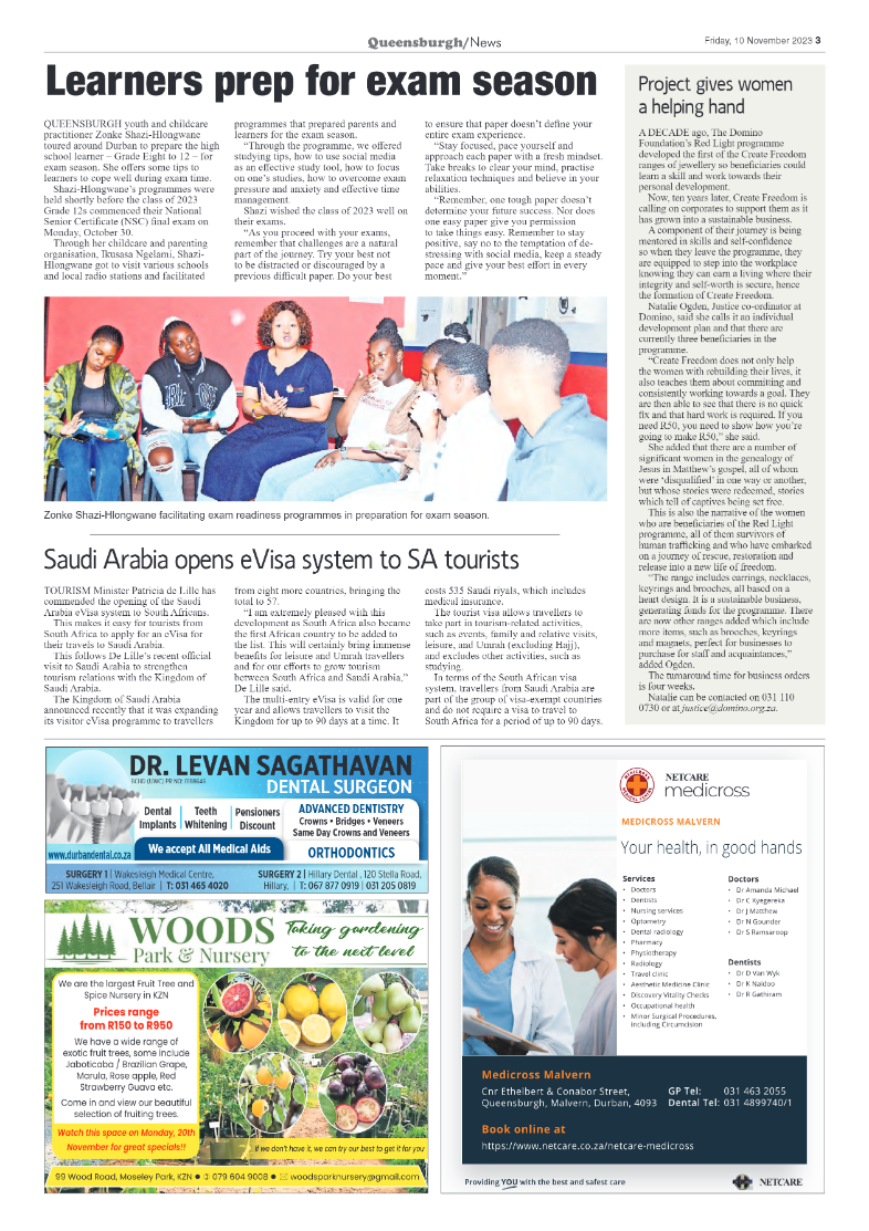 Queensburgh News 10 November 2023 page 3