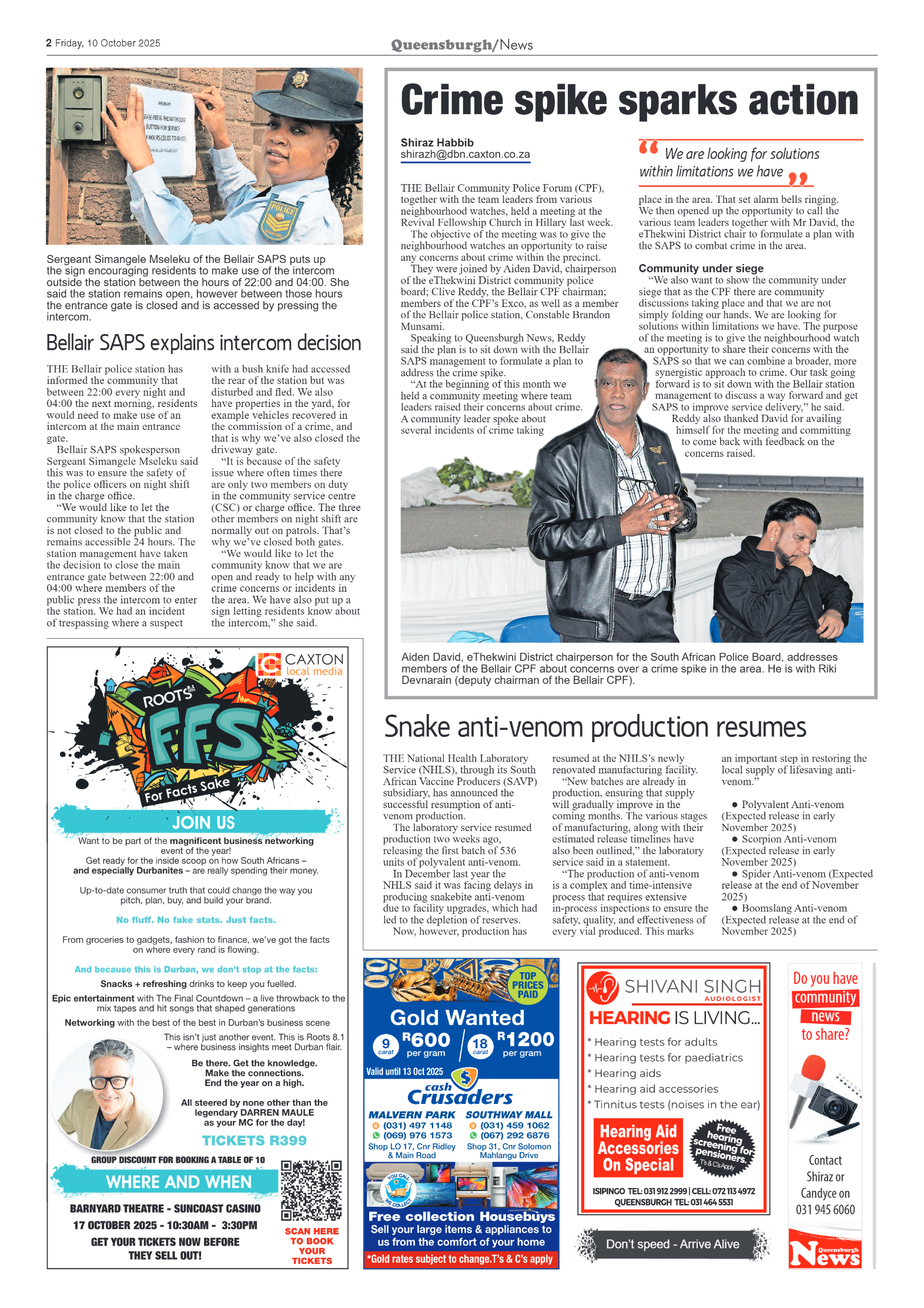 Queensburgh News 10 October 2025 page 2