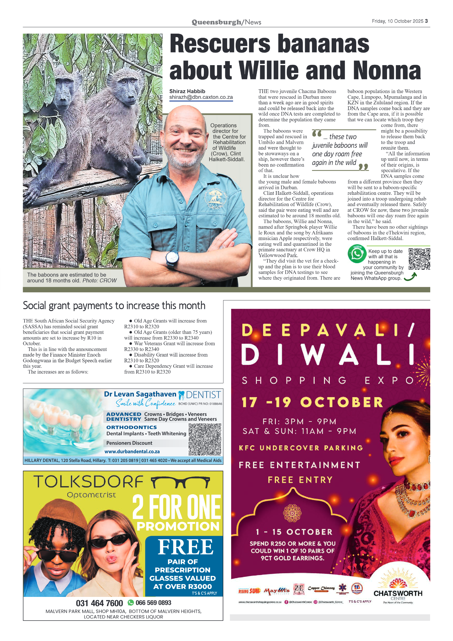 Queensburgh News 10 October 2025 page 3