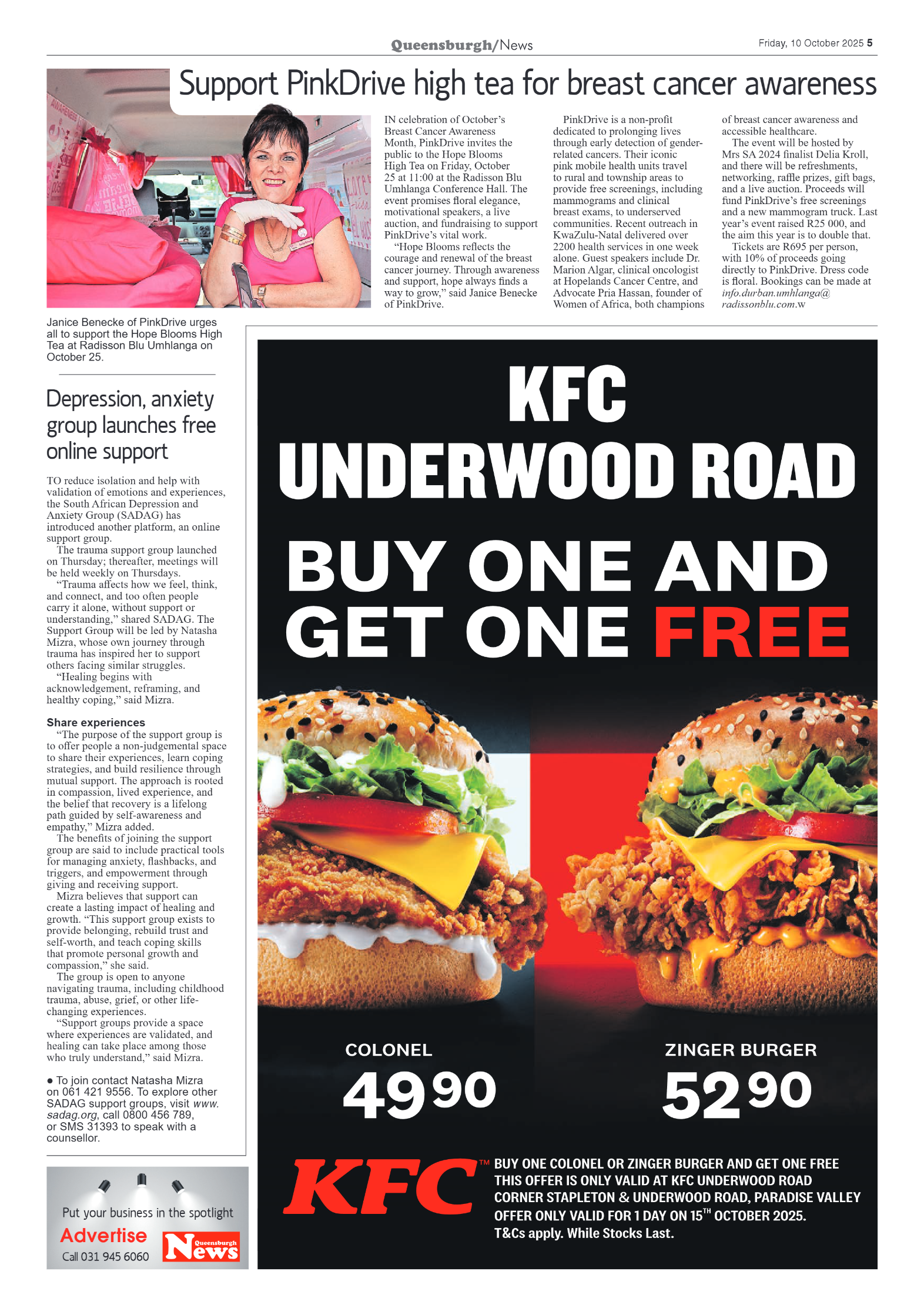 Queensburgh News 10 October 2025 page 5