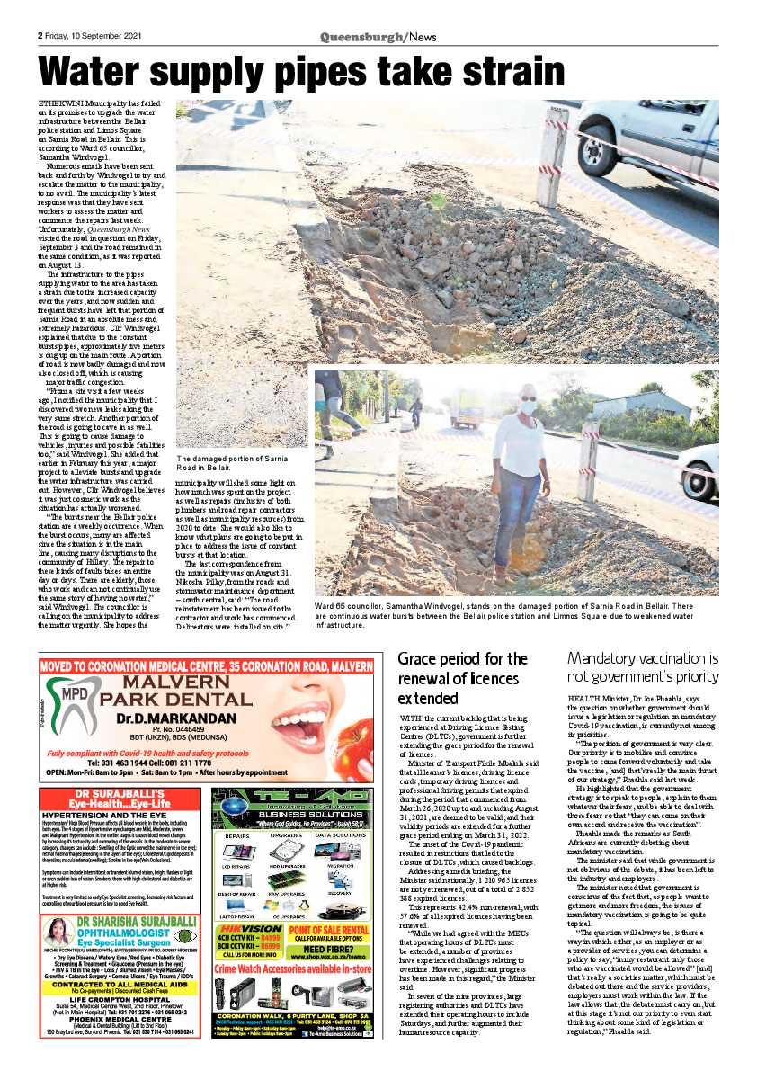 Queensburgh News 10 September 2021 page 2