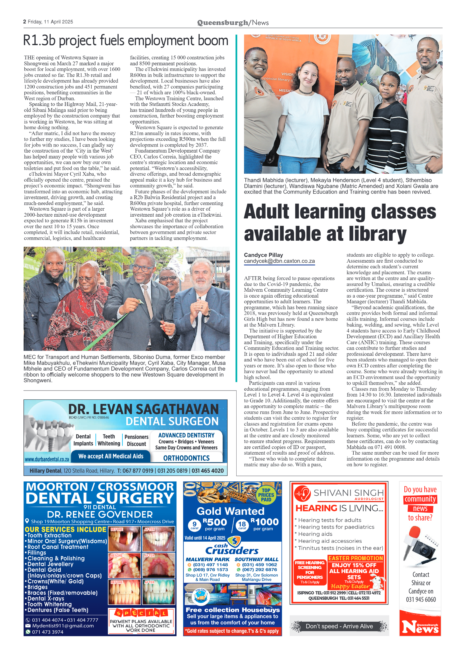 Queensburgh News 11 April 2025 page 2
