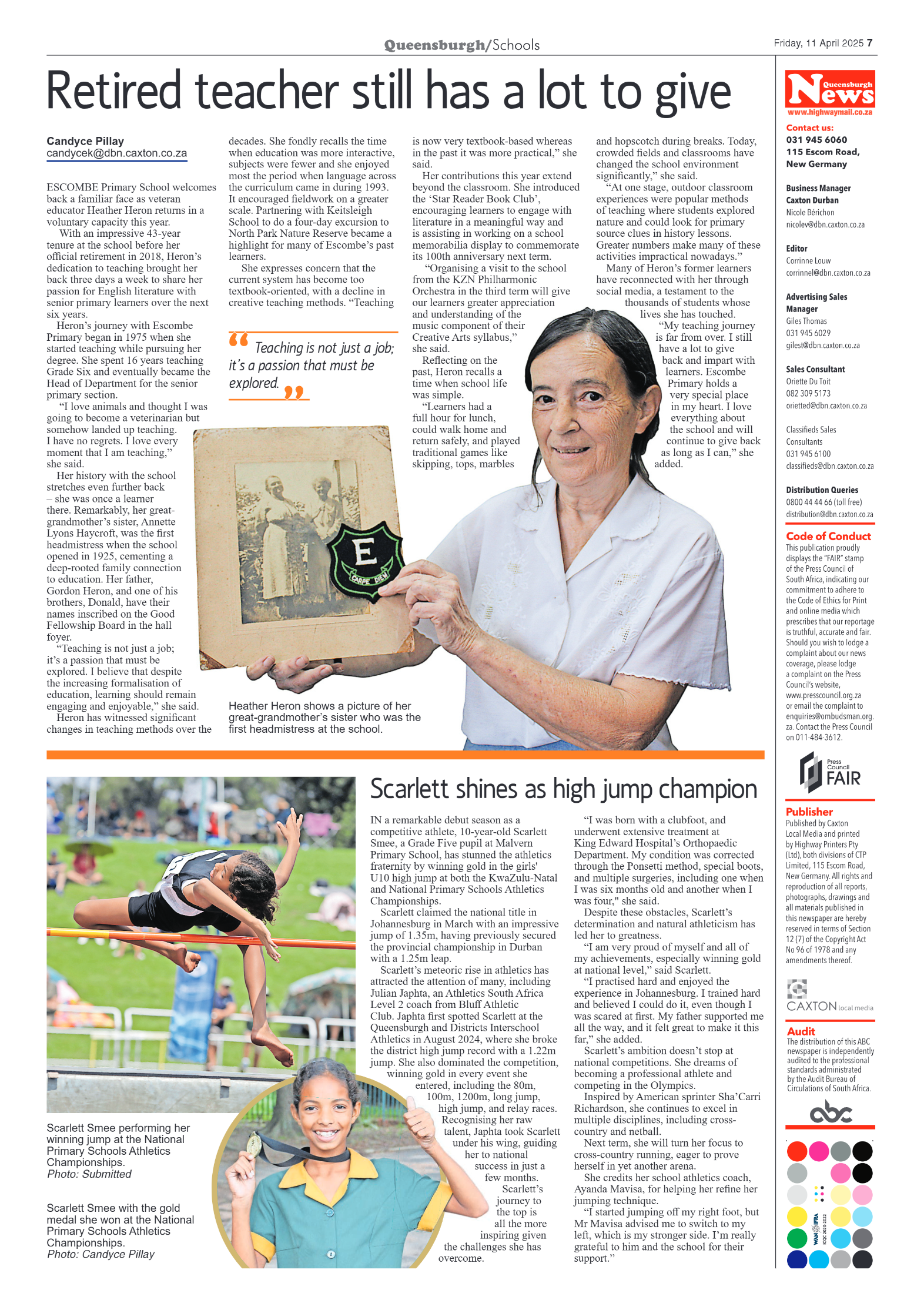 Queensburgh News 11 April 2025 page 7