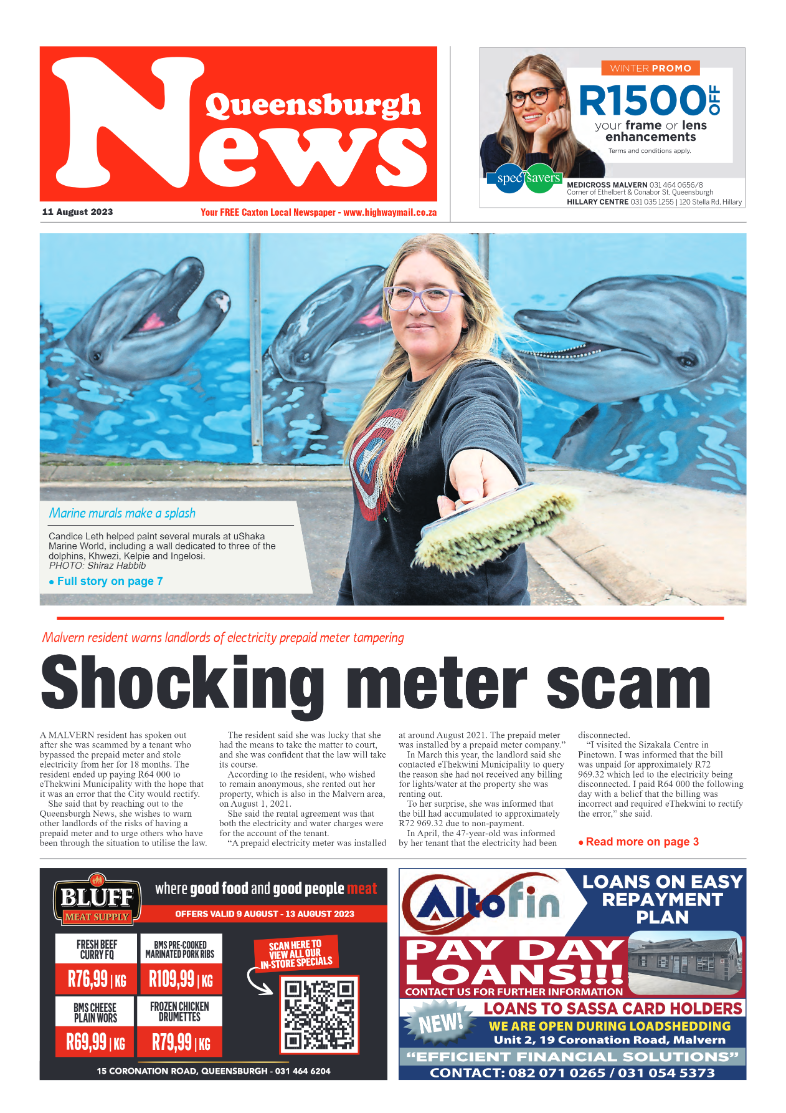 Queensburgh News 11 August 2023 page 1