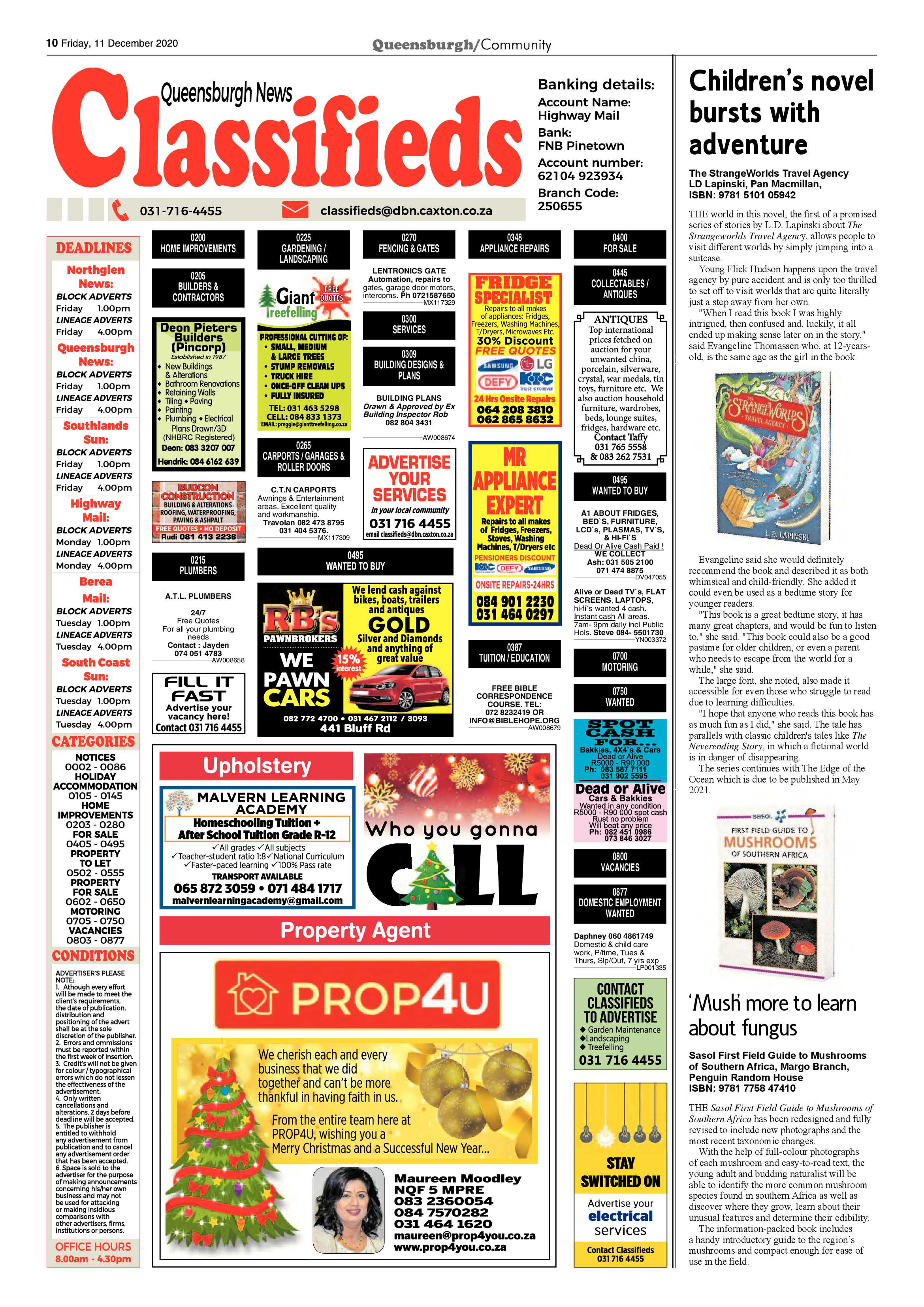 Queensburgh News 11 December 2020 page 10