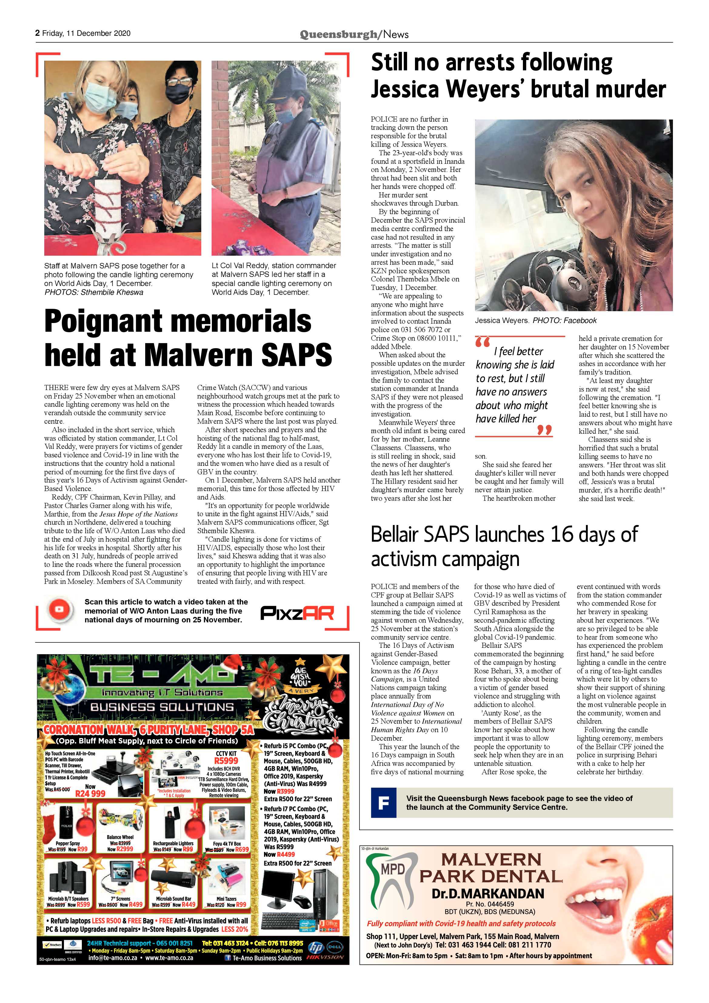 Queensburgh News 11 December 2020 page 2