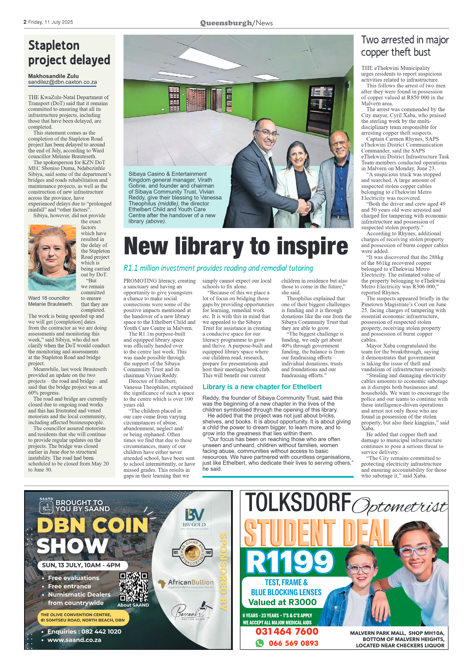 Queensburgh News 11 July 2025 page 2